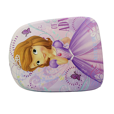 Custom molded backpack front panel for kids with full screen printed pattern