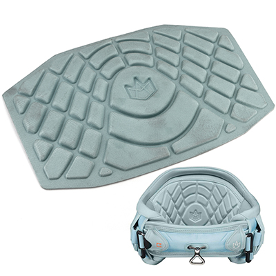 Heat compression EVA parts with light green fabric for manera exo harness 3d formed inner plate