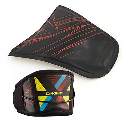 Molded PE board parts with Leather coated for dakine kitesurf harness front panel