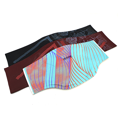 Composite compression molding EVA foam panel for harness front panel with floral printing pattern