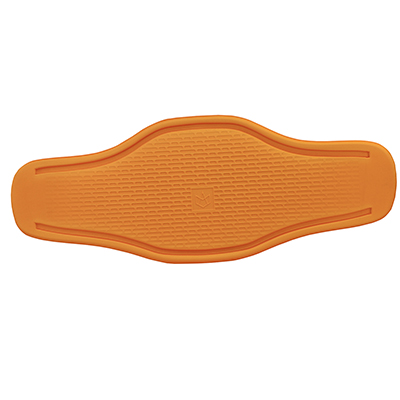 Molded high density EVA foam with orange nylon lycra covered for ION harness