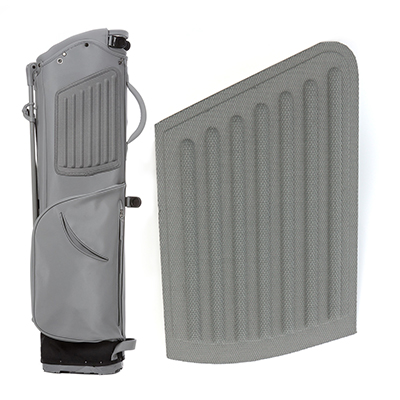 Molded foam parts for Stitch Golf SL2 Bag hip pads with semi-rigid Nylon fabric