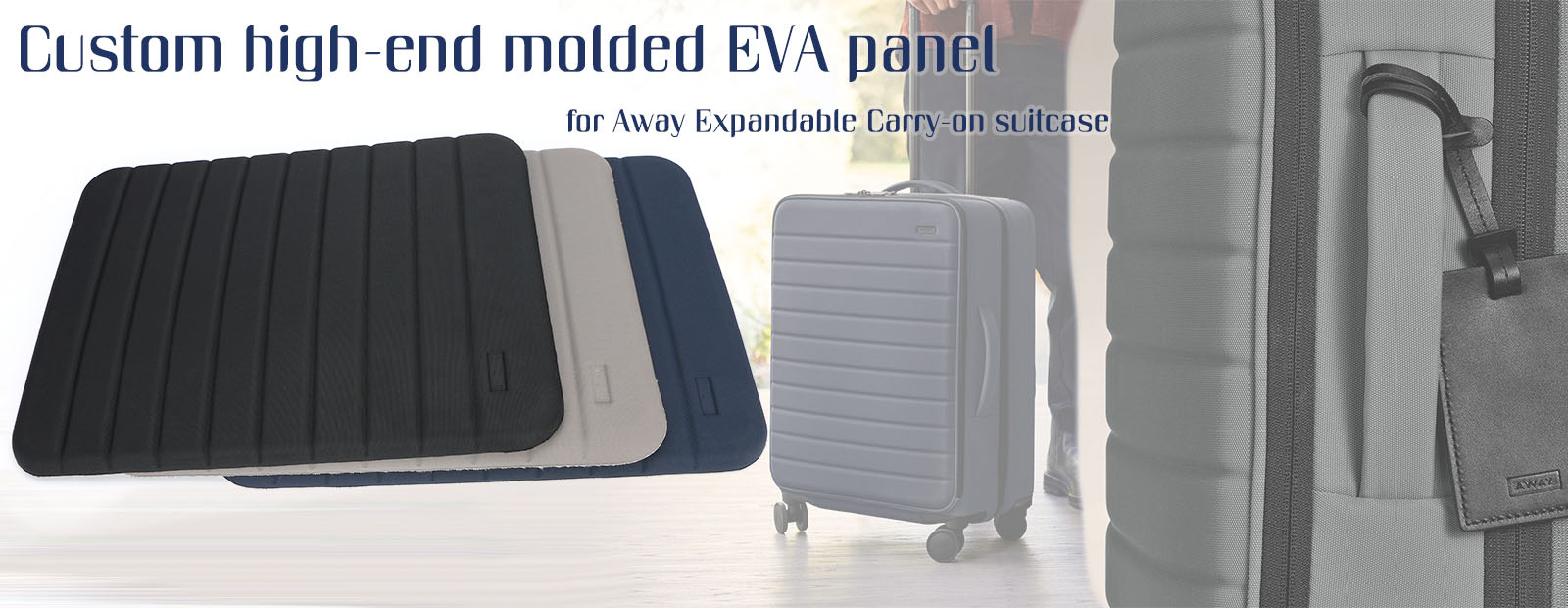 high-end molded EVA panel for luggage suitcase